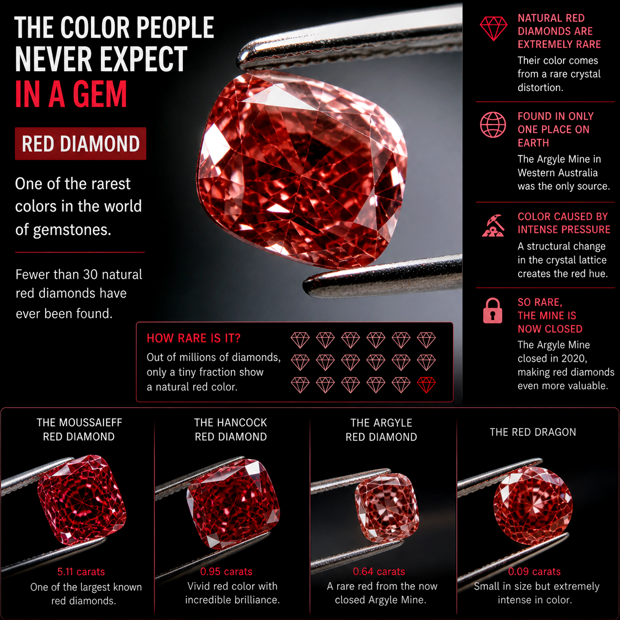 Red Diamond Explained: Rarest Diamond Color, Argyle Red Diamonds, Value ...
